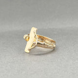 Estate 10K Y Gold Crucifix Ring