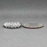 Estate 14K W Gold 1.13ctw Diamond Ring