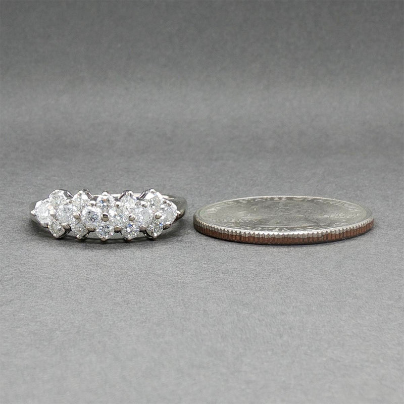 Estate 14K W Gold 1.13ctw Diamond Ring