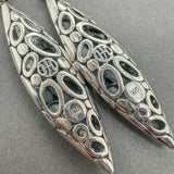 Estate John Hardy SS Kali Marquis Drop Earrings