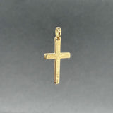 Estate 14K Y Gold 23mm Cross Pendant