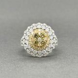 Estate Effy 14K W Gold 1.89ctw Yellow-G-H/VS2-I2 Diamond Cocktail Ring