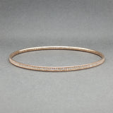 Estate 14K R Gold 1.06ctw G-H/SI2-I1 Diamond Bangle Bracelet