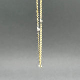 Estate 14K Y Gold 1.19ctw H-I/SI2-I1 Diamond By The Yard Necklace
