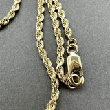 Estate 14K Y Gold 2.18mm 18” Rope Chain