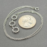 Estate 14K W Gold 0.32ctw H-I/SI2-I1 Diamond 3 Circle Pendant