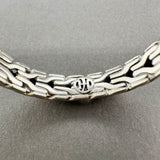 Estate John Hardy SS 22 Palu Classic Chain Hoop Earrings