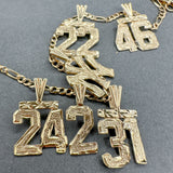 Estate 14K Y Gold NY Yankees Charm Bracelet