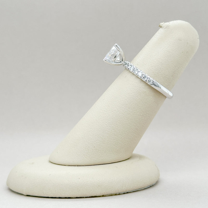 14K W Gold 0.35ctw G/SI2 Diamond Mounting