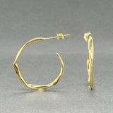 Estate Ippolita 18K Y Gold Classico Squiggle Hoop Earrings