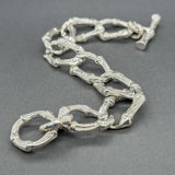 Estate Tiffany & Co. SS Bamboo Curb Bracelet