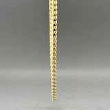 Estate 14K Y Gold 2.52mm 24” Foxtail Chain