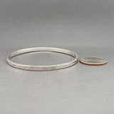 Estate Tiffany & Co. SS Love Notes Bangle Bracelet