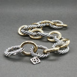 Estate David Yurman SS 18 Oval Link Bracelet