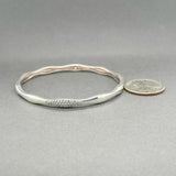 Estate Swarovski SS 0.28ctw I-J/SI2-I1 Diamond Bangle Bracelet