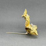 Estate Cartier 18K Y Gold 0.42ctw Diamond Flower Brooch