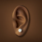 14K W Gold 2.00ctw F/VS1 Lab-Created Diamond Martini Set Earrings