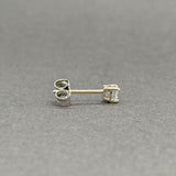 Estate 14K W Gold 0.12ct H/SI2 Diamond Single Stud Earring