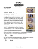 Estate 18K W Gold 0.94ctw H-I/SI1-2 Diamond Wide Ring