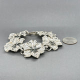 Estate SS Flower Link Bracelet