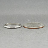 Estate 950 Palladium 2.1mm Knife Edge Wedding Ring