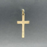 Estate 14K Y Gold 30mm Cross Pendant