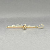 Estate 14K TT Gold 44.7mm Crucifix Pendant