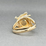 Estate 14K Y Gold Akoya Pearl & 0.20ctw Diamond Ring