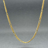 Estate 18K Y Gold 2.7mm 24” Figaro Chain