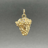 Estate 14K Y Gold Christ Head Pendant