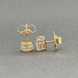 Estate 14K Y Gold 2.29ctw F-G/SI1 Diamond Stud Earrings