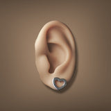 Estate Tiffany & Co. SS Heart Stud Earrings