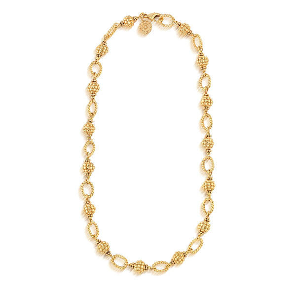 Brass YGP Berry & Bead Chain 18"