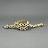 Estate 18K Y Gold 5.08ctw F-G/SI1-2 Diamond Bracelet