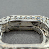 Estate John Hardy SS Dot Hoop Earrings