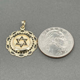 Estate 14K Y Gold Star of David Pendant