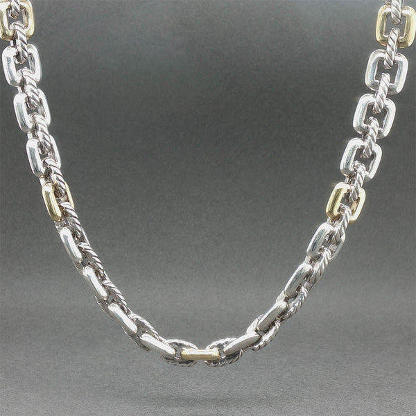 Estate David Yurman SS 18 Square Link 15.75” Chain