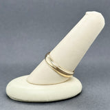 Estate 14K Y Gold 4.69mm Stepped Ring