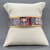 Estate Hermes YGP Enamel Bangle Bracelet