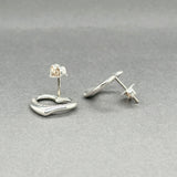 Estate Tiffany & Co. SS Peretti Open Heart Stud Earrings
