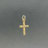 Estate 14K Y Gold 16.7mm Mini Cross Pendant