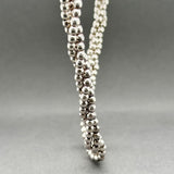 Estate SS Triple Strand Beaded Necklace