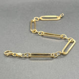 Estate 18K Y Gold 5.8mm Figaro Bracelet