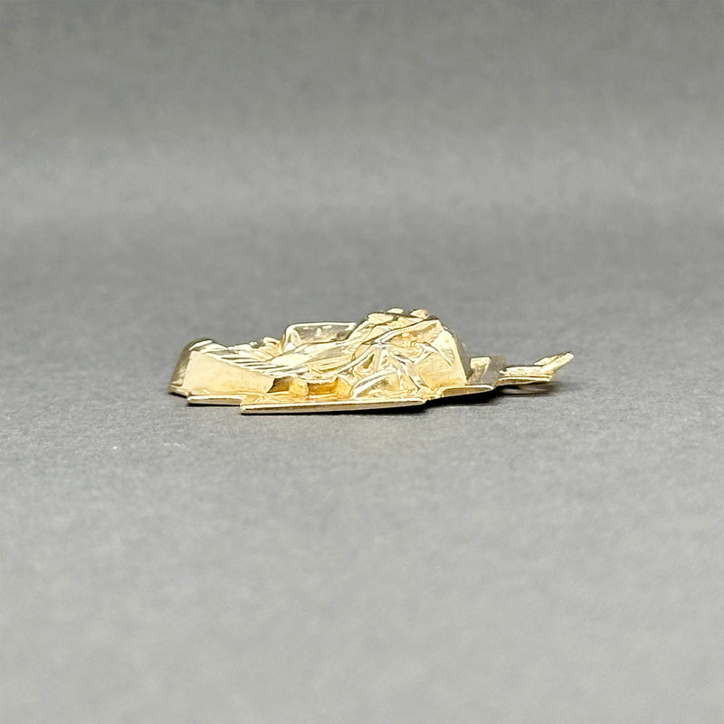 Estate 14K Y Gold Christ Head Pendant