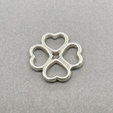 Estate Tiffany & Co. SS Heart Clover Pendant