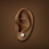 Estate 14K W Gold 0.92ctw F-G/I1 Diamond Screw Back Earrings