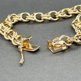 Estate 13K Y Gold Charm Bracelet