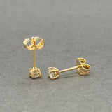 Estate 14K Y Gold 0.20ctw G-I/VS2 Diamond Stud Earrings