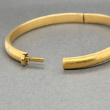 Estate 18K Y Gold 0.22ctw G-H/SI1-2 Diamond Bangle Bracelet