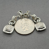Estate David Yurman SS 0.21ctw I-J/VS2-SI1 Diamond Renaissance Drop Earrings